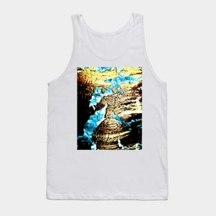 Eruption acrylic pouring  art Tank Top